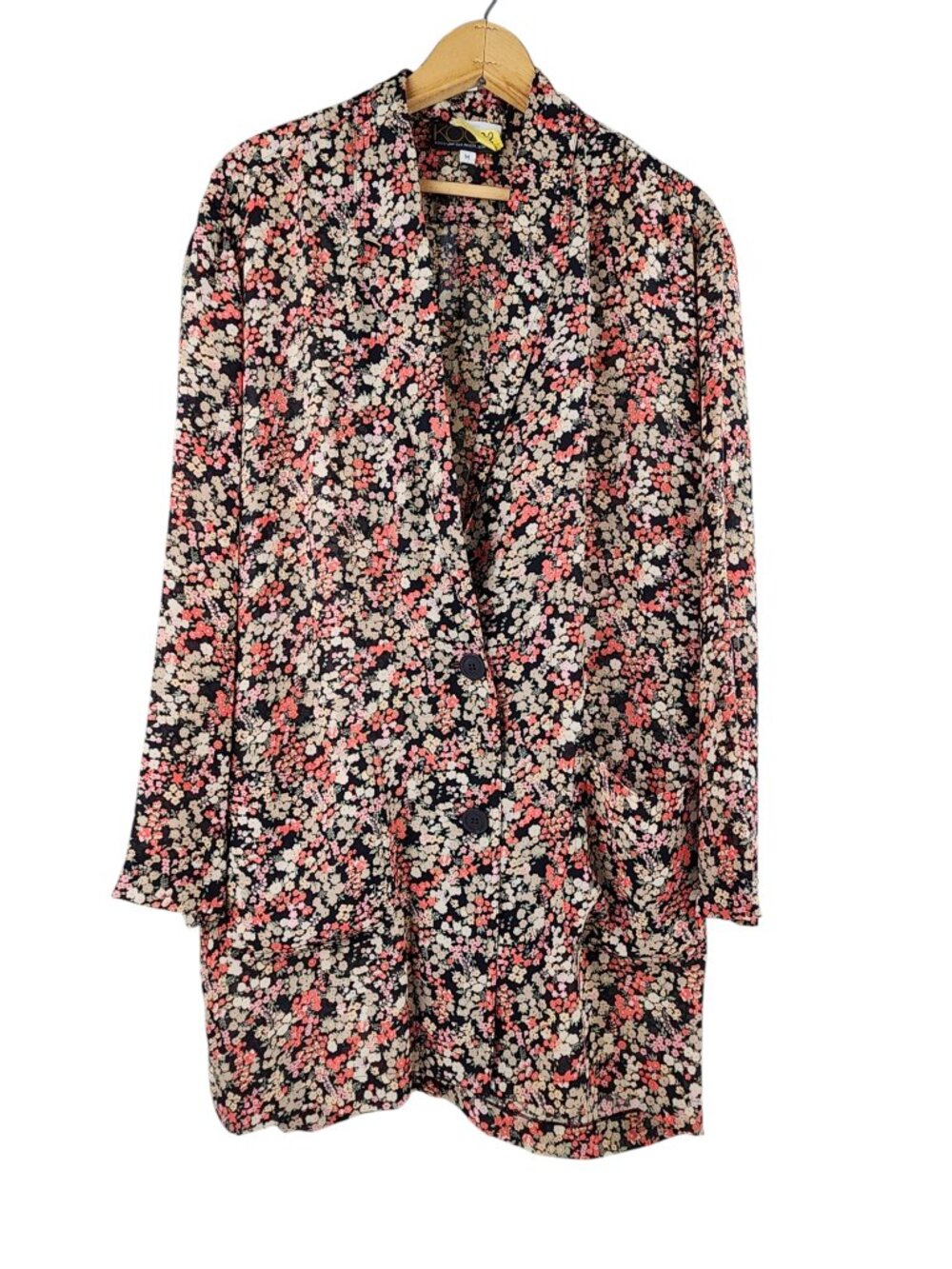 Koos Van Den Akker VTG '70s Semi Sheer Rayon Blazer Jacket M Spring Summer Rare